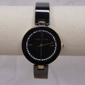 Y2K Edition  Black and Crystal Ann Klein Watch